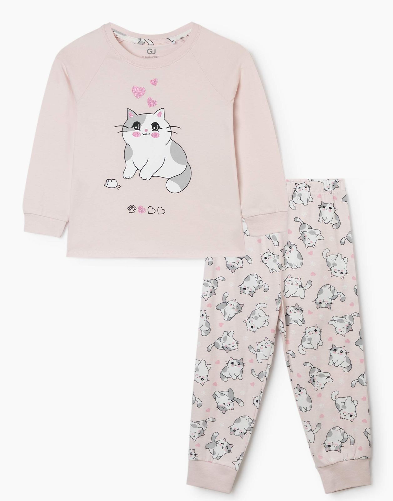 Пижамы Gloria Jeans GSL001488 светло-розовый 6-8л/128 для девочки