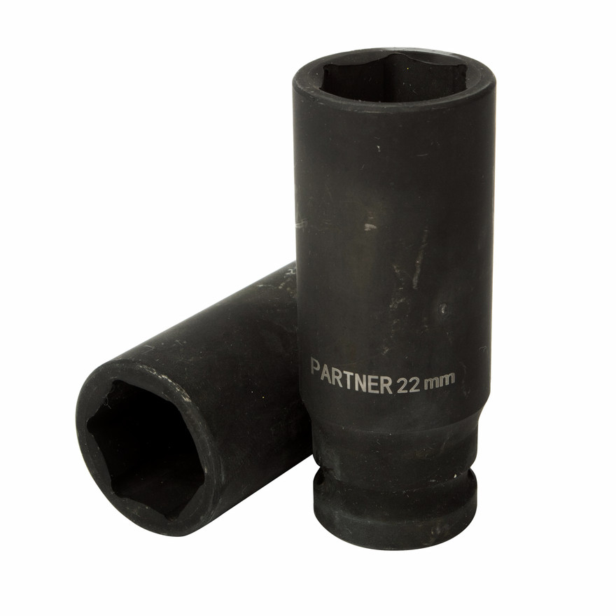 

Головка ударная глубокая, 22мм (6гр)" Partner 4458522 PA 1/2""