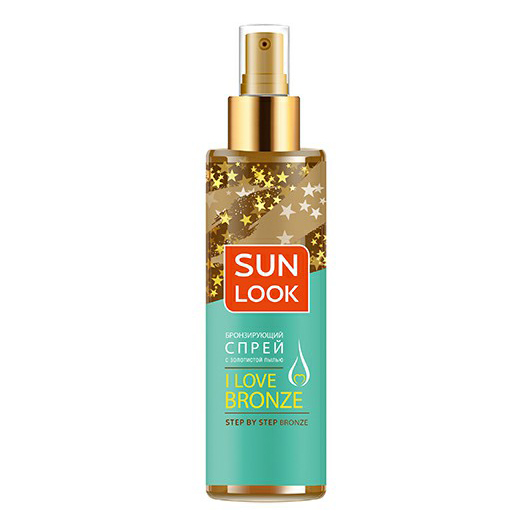 Спрей для загара Sun Look I love bronze Бронзирующий с золотистой пылью 200 мл ум новичка коаны дзен цените свою жизнь