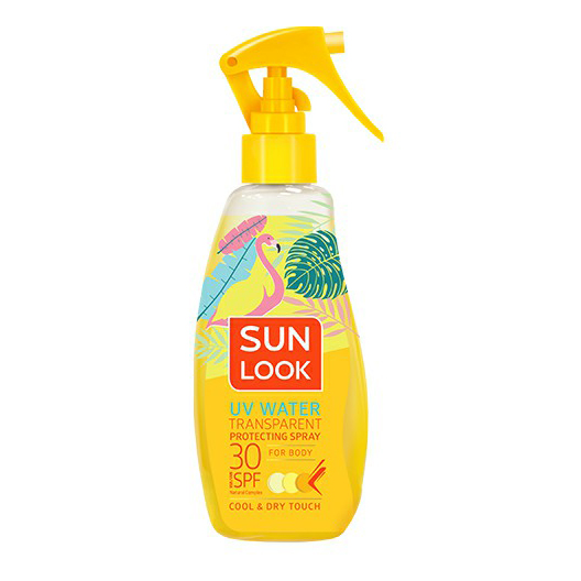 

Спрей солнцезащитный Sun Look Солнечная вода прозрачный SPF-30 200 мл