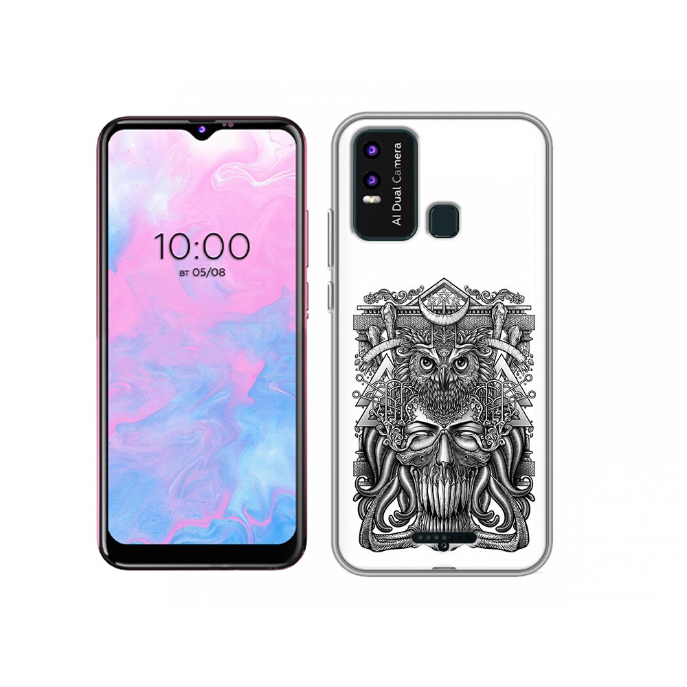 

Чехол MyPads Tocco для BQ 6630L зубастая сова, Прозрачный, Tocco