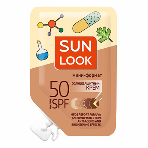 фото Крем солнцезащитный sun look anti-age spf 50 для лица 8 мл