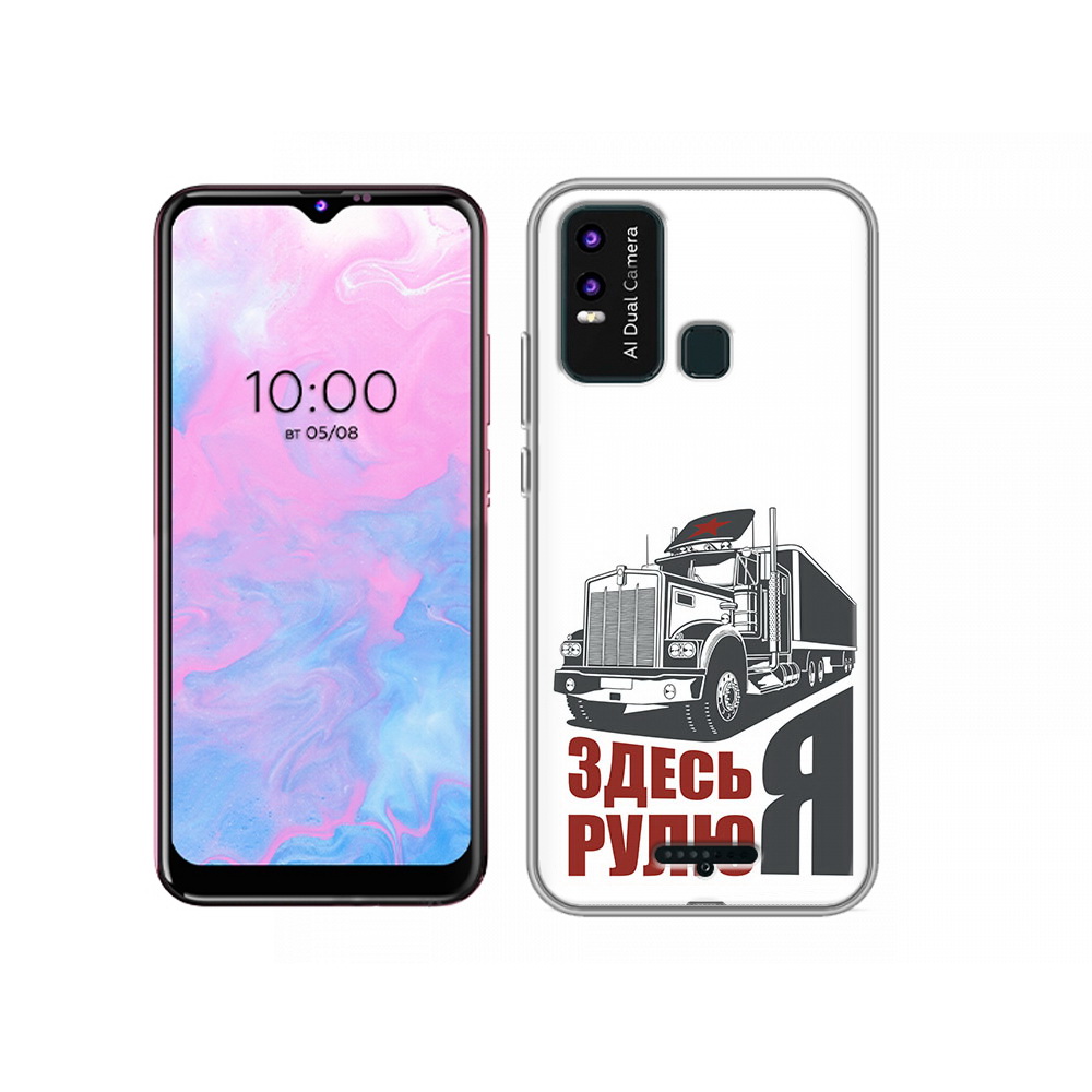

Чехол MyPads Tocco для BQ 6630L здесь я рулю, Прозрачный, Tocco