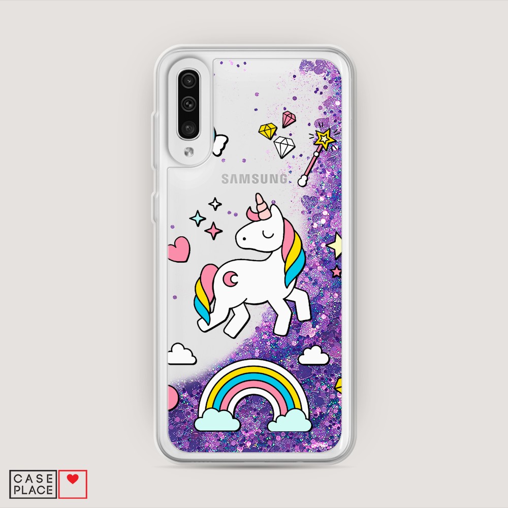 

Чехол Awog на Samsung Galaxy A50 "Принцесса единорог", Разноцветный, 27792-1
