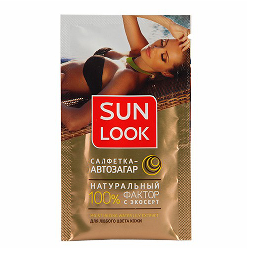 Салфетка-автозагар Sun Look для любого цвета кожи