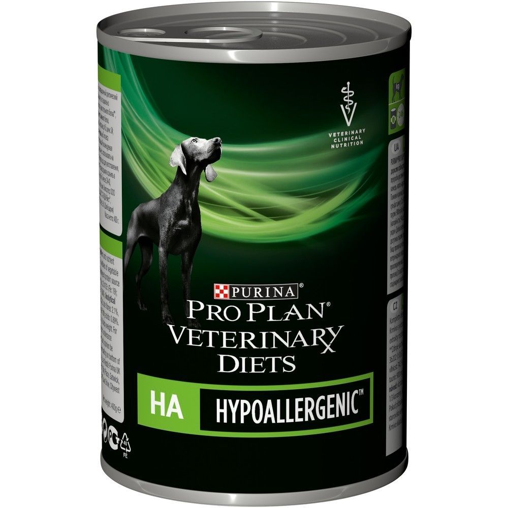 Консервы для собак Pro Plan Veterinary Diets HA Hypoallergenic, 12шт по 400г
