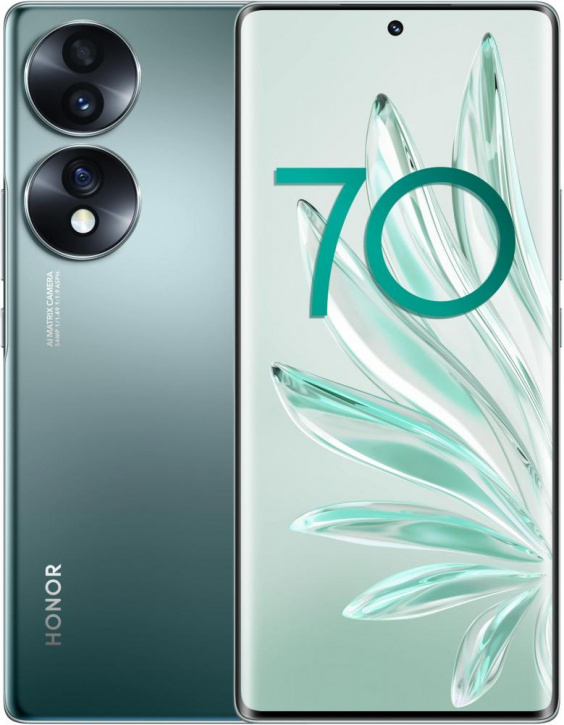 Смартфон HONOR 70 8/128 ГБ, зеленый