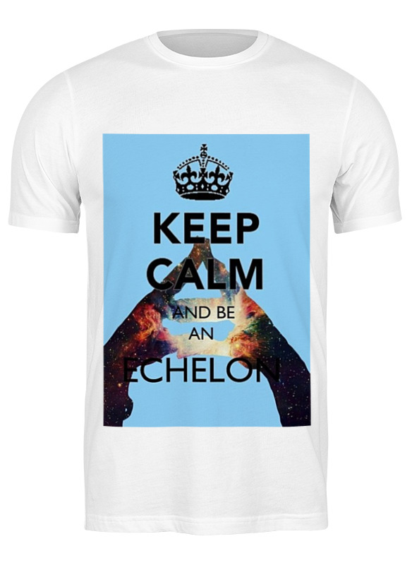 

Футболка мужская Printio Keep calm and be an echelon белая XL, Белый, Keep calm and be an echelon