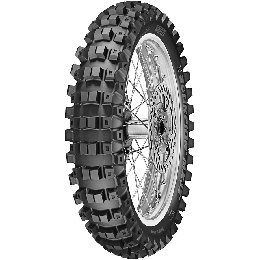 

Мотошина Pirelli Scorpion MX32 Mid Hard 110/90 -19 62M TT NHS, Scorpion MX32 Mid Hard 110/90 R19 62M