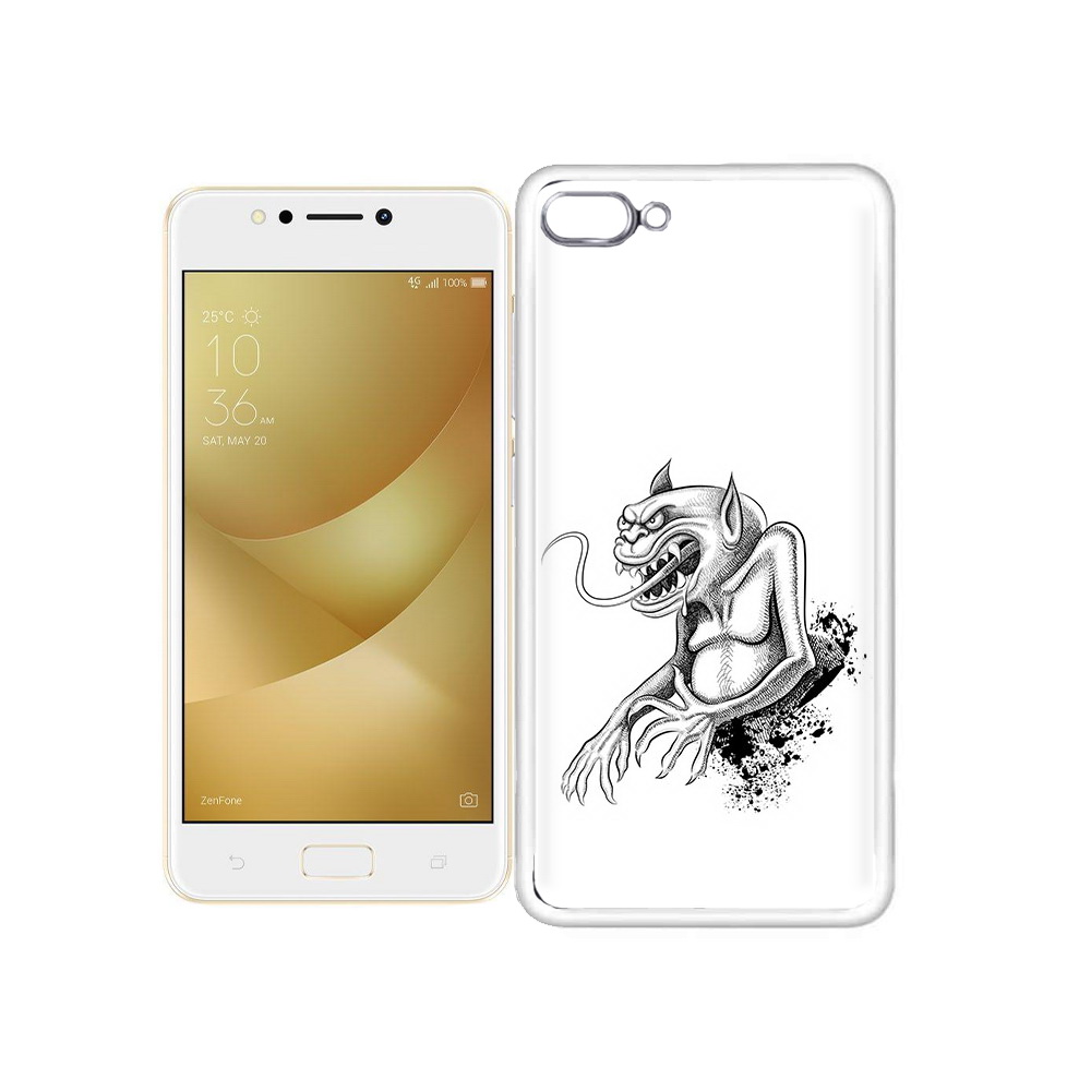 

Чехол MyPads Tocco для Asus ZenFone 4 Max чорт, Прозрачный, Tocco