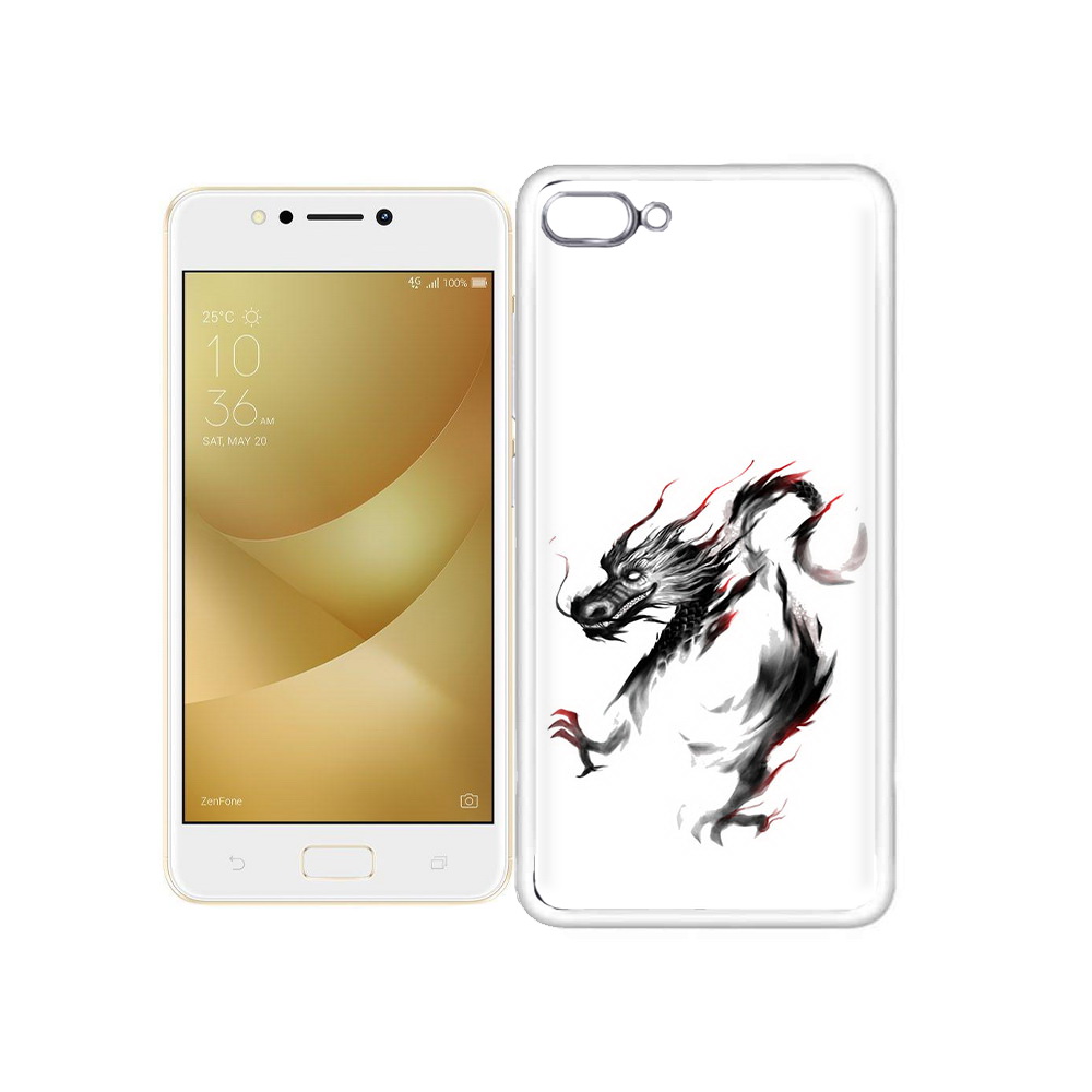 

Чехол MyPads Tocco для Asus ZenFone 4 Max черный дракон, Прозрачный, Tocco
