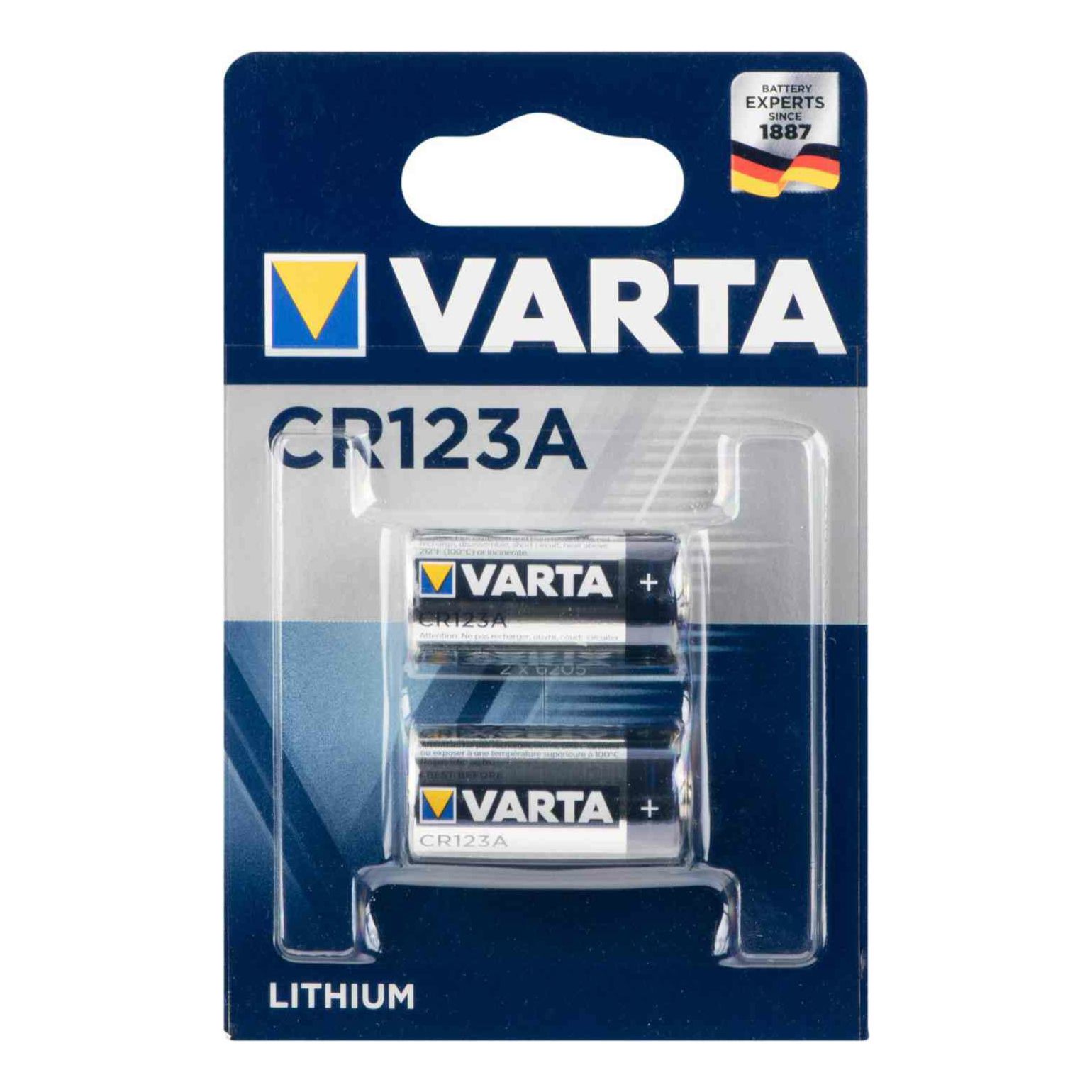 Батарейки Varta CR123A 2 шт