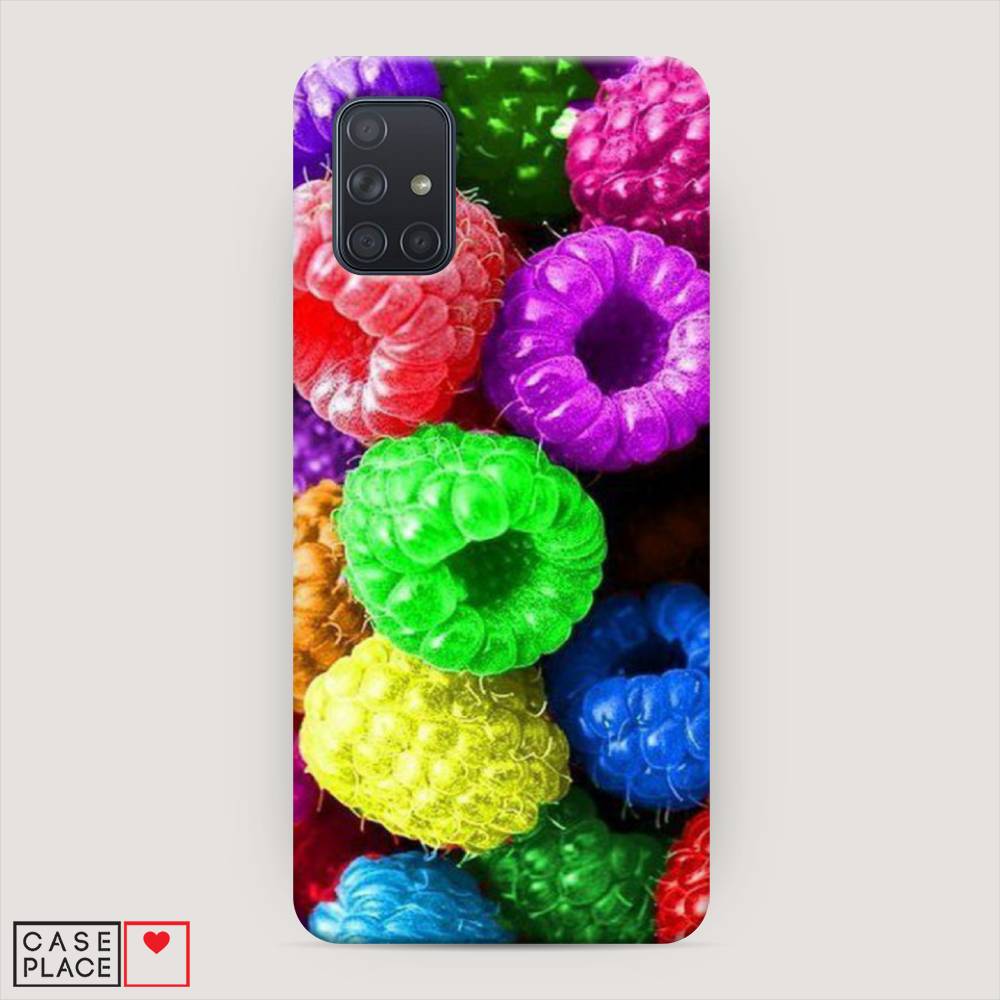 

Пластиковый чехол "Разноцветная малина" на Samsung Galaxy A71, 29020-7