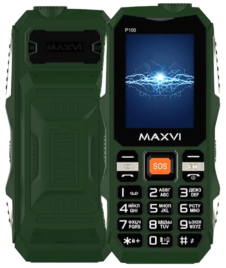 

Мобильный телефон Maxvi P 100 Green