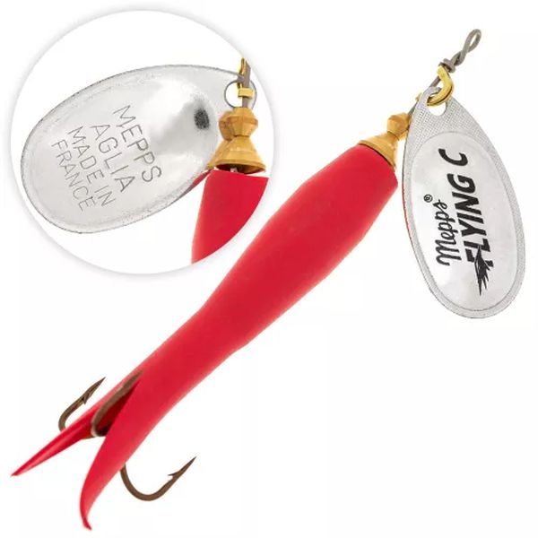 

Блесна Mepps Aglia Flying AG/ROUGE 25гр., Серебристый;красный, Aglia Flying