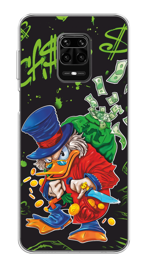 

Чехол на Xiaomi Redmi Note 9S/Note 9 Pro "Скрудж Макдак с мешком денег", Красный;синий;зеленый;черный, 37950-1