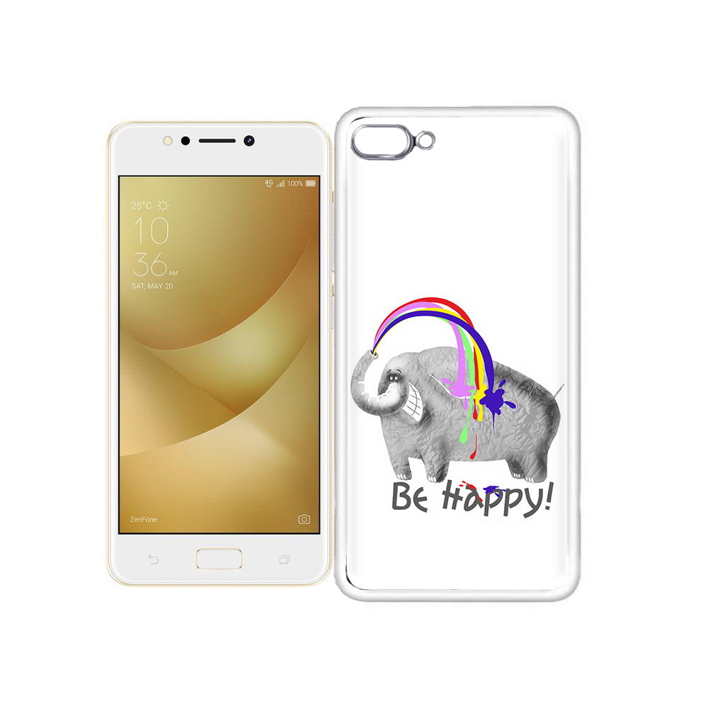

Чехол MyPads Tocco для Asus ZenFone 4 Max счастливый слон, Прозрачный, Tocco