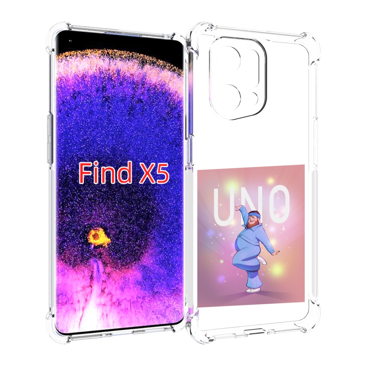 

Чехол MyPads UNO-танцор для Oppo Find X5, Прозрачный, Tocco