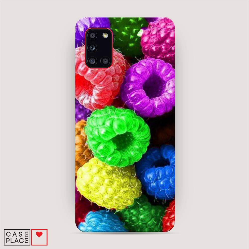 фото Пластиковый чехол "разноцветная малина" на samsung galaxy a31 awog