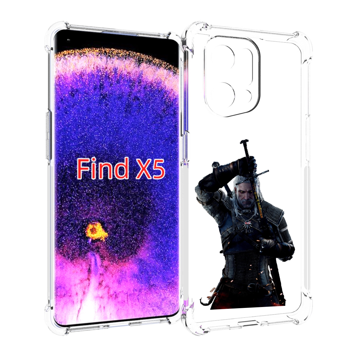 

Чехол MyPads The-Witcher-3-Ведьмак для Oppo Find X5, Прозрачный, Tocco