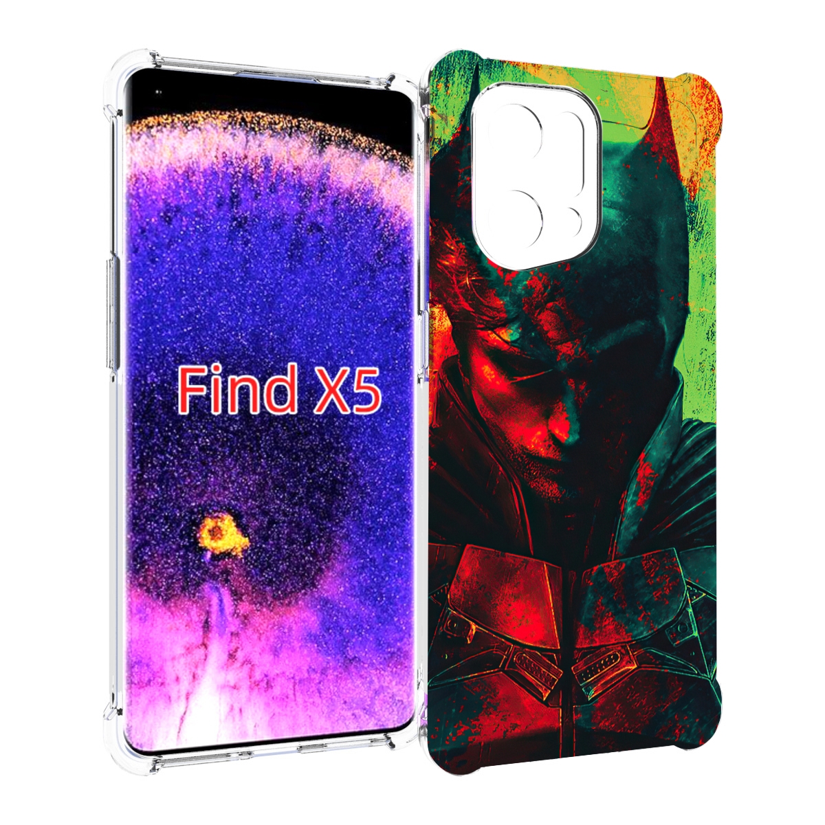

Чехол MyPads The Batman для Oppo Find X5, Прозрачный, Tocco
