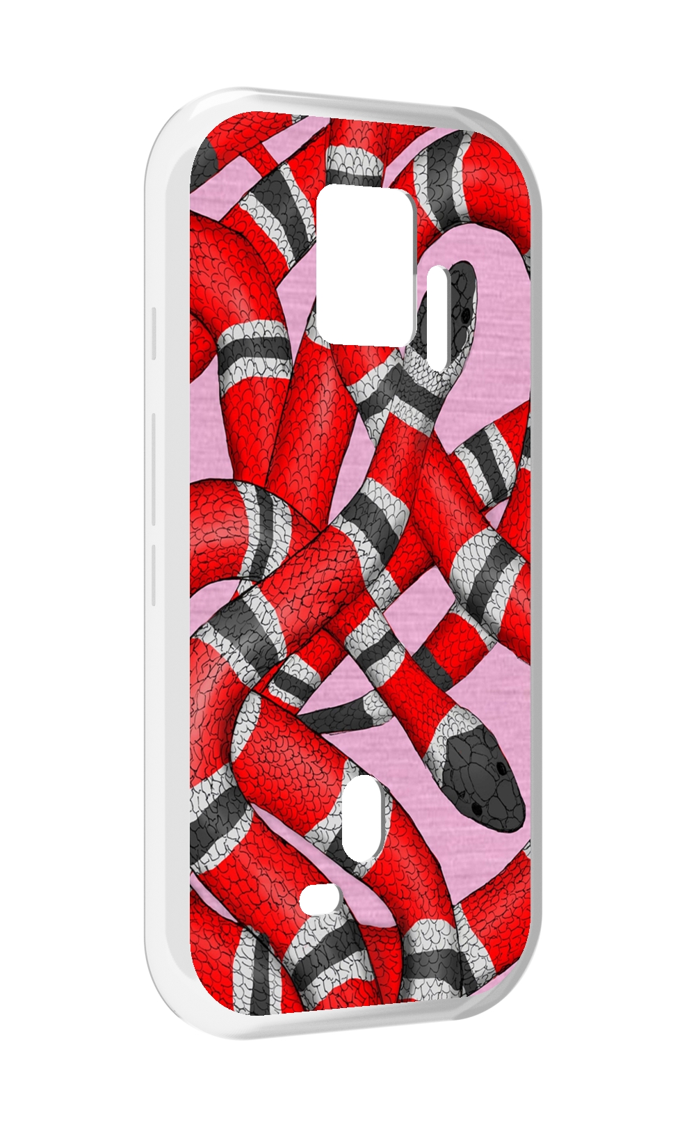 

Чехол MyPads змея-красно-черно-белый для ZTE Nubia Red Magic 7S Pro, Прозрачный, Tocco