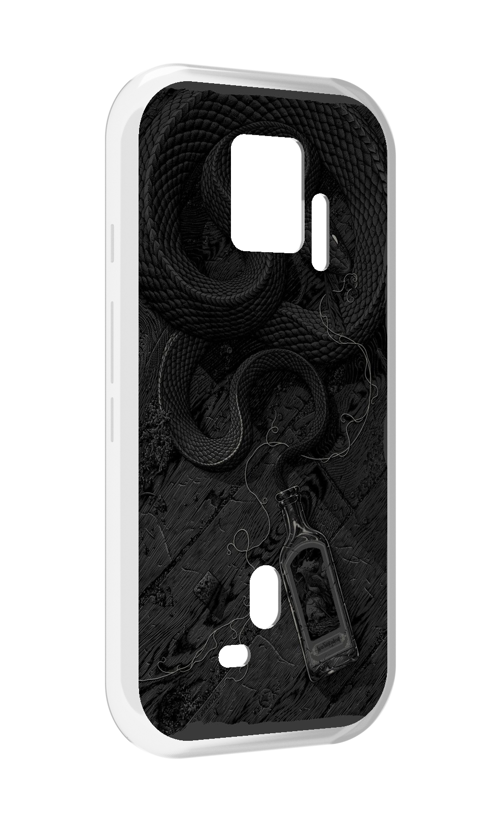 Чехол MyPads змея с бутылкой для ZTE Nubia Red Magic 7S Pro