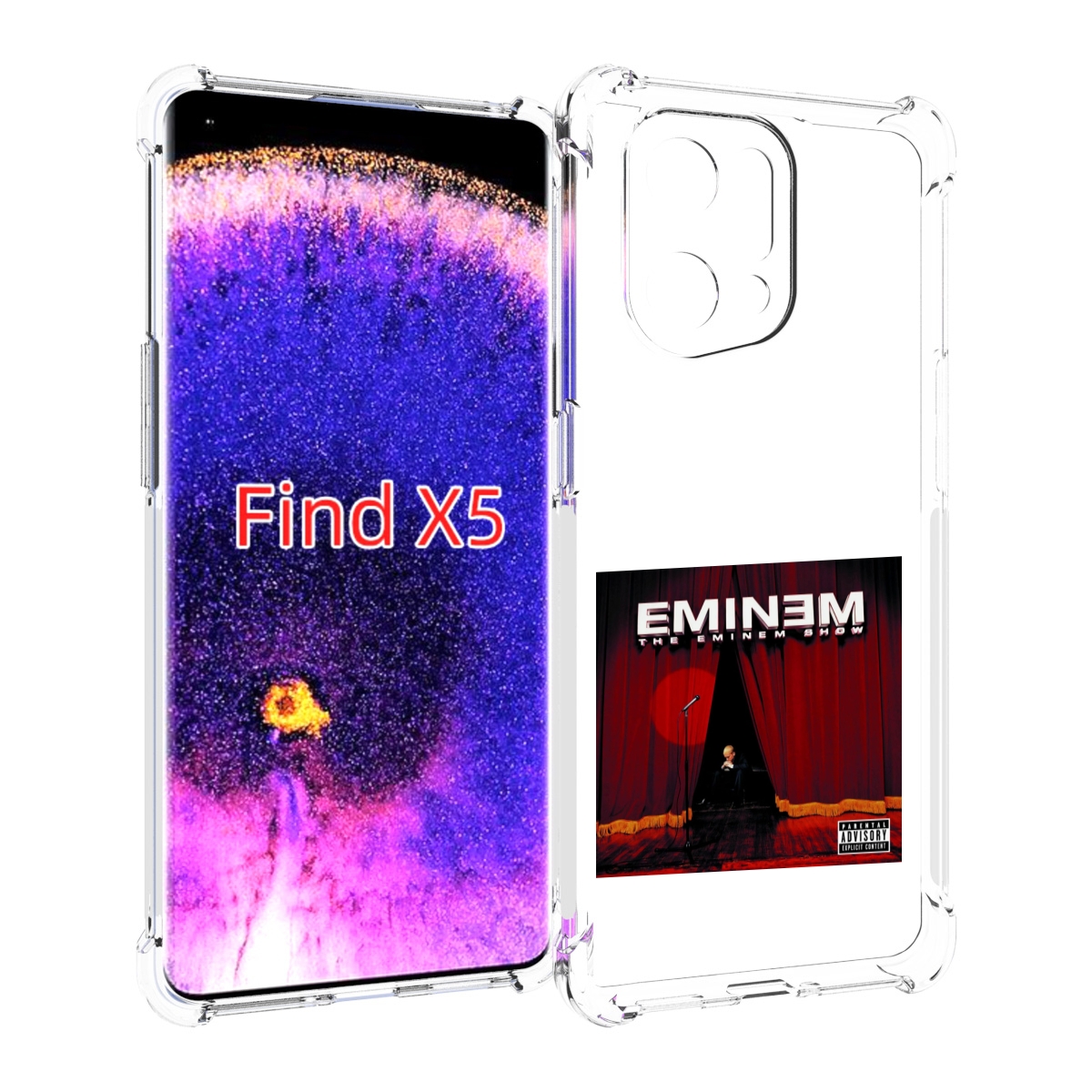 

Чехол MyPads THE EMINEM SHOW для Oppo Find X5, Прозрачный, Tocco