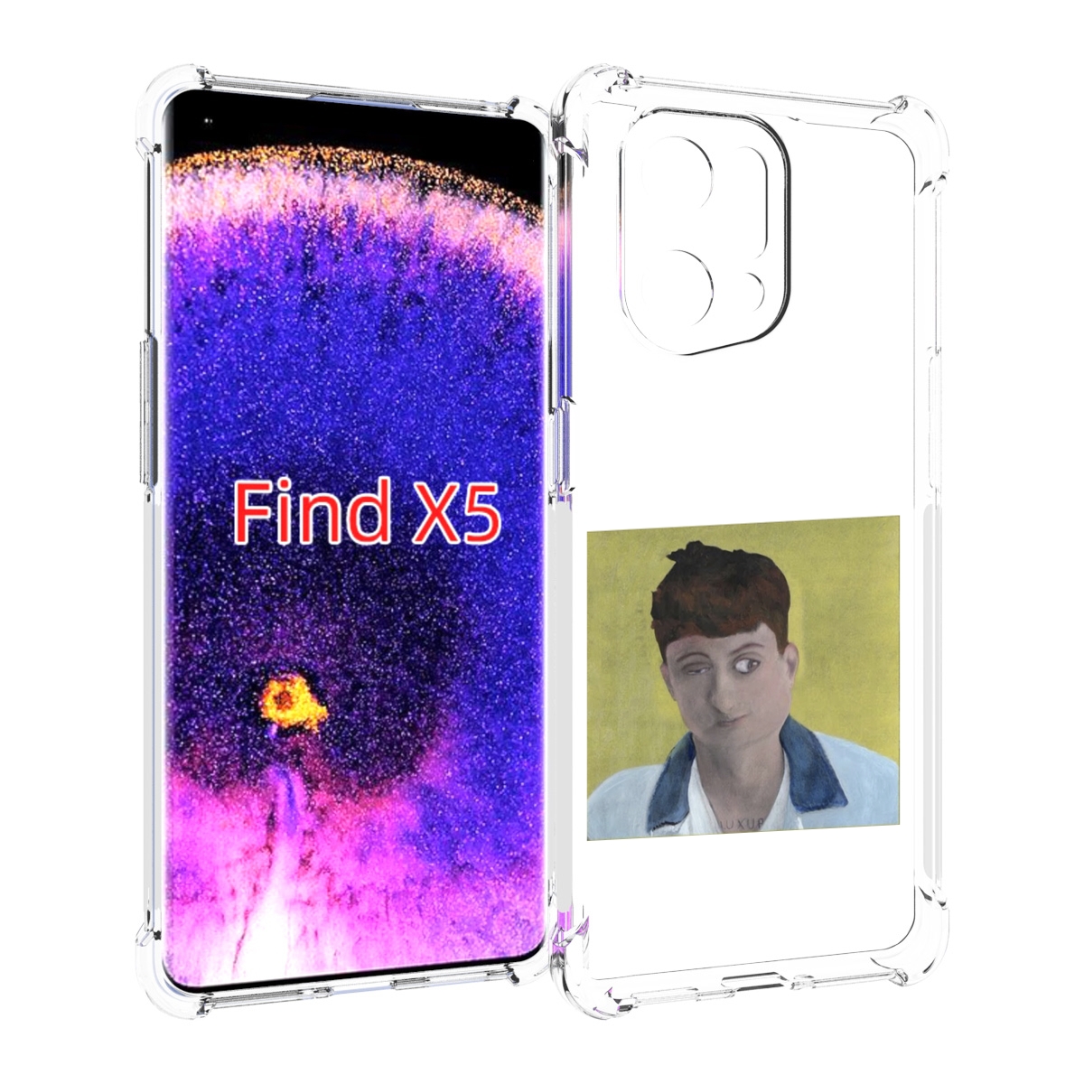 

Чехол MyPads Stay Ugly Boulevard Depo для Oppo Find X5, Прозрачный, Tocco