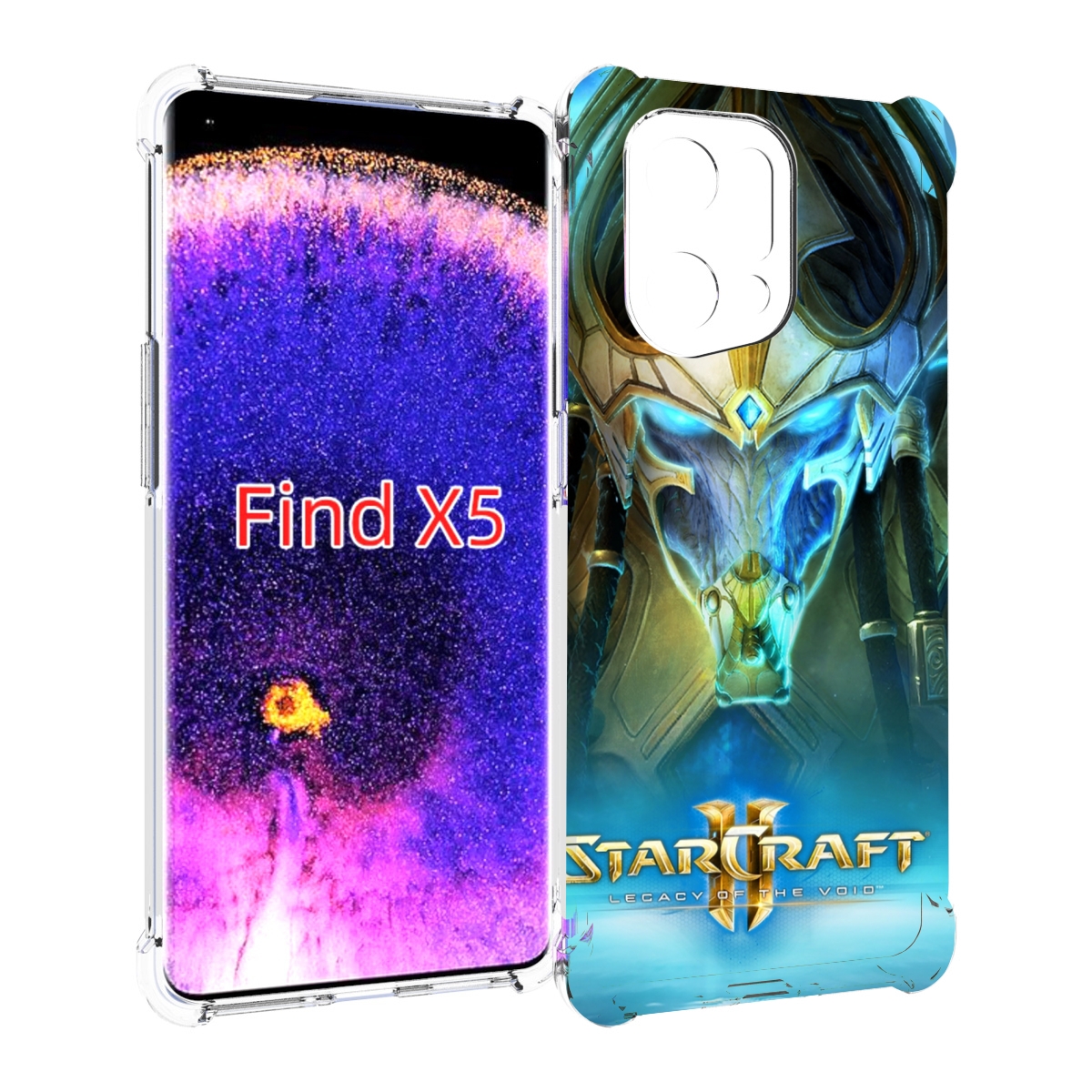 

Чехол MyPads StarCraft II Legacy of the Void для Oppo Find X5, Прозрачный, Tocco