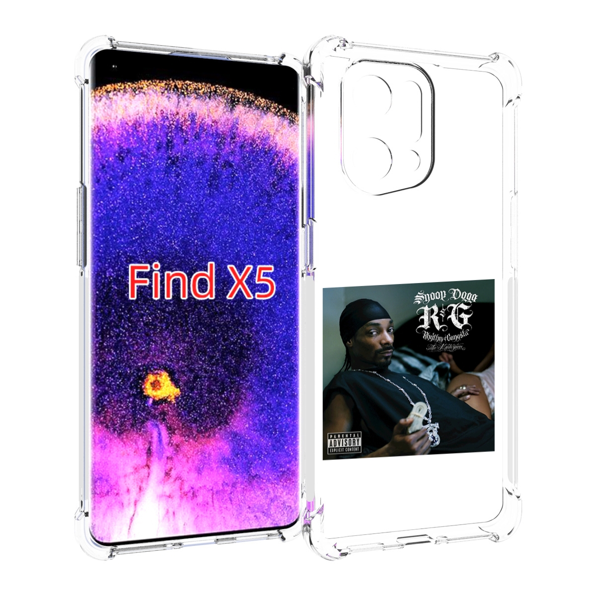 

Чехол MyPads Snoop Dogg R&G (RHYTHM & GANGSTA) для Oppo Find X5, Прозрачный, Tocco
