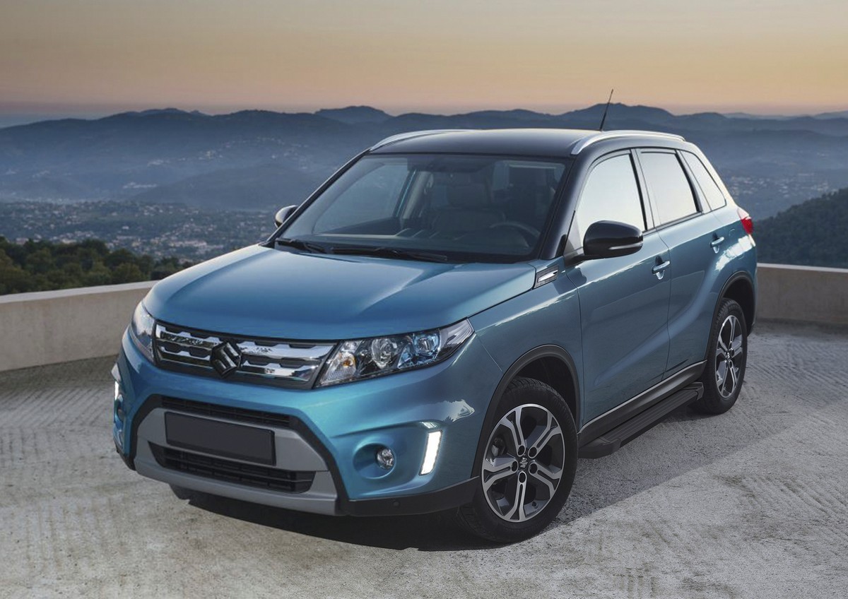 фото Пороги на автомобиль "black" rival для suzuki vitara iv 2015-2018, 160 см, f160alb.5503.1