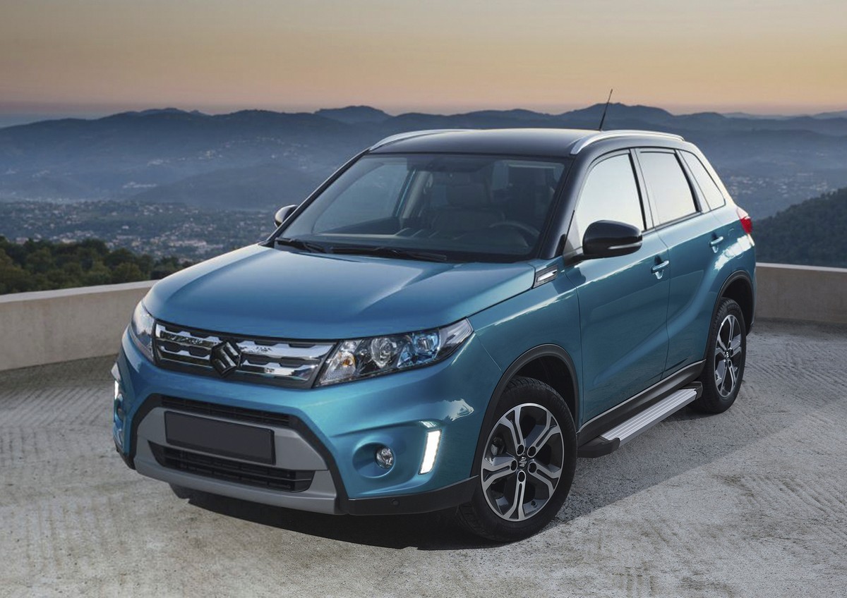 фото Пороги на автомобиль "silver" rival для suzuki vitara iv 2015-2018, 160 см, f160al.5503.1