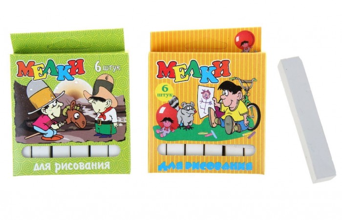 

КВАРТЕТ 1 Набор мелков для рисования, белые, 6 штуки КВР 06Б