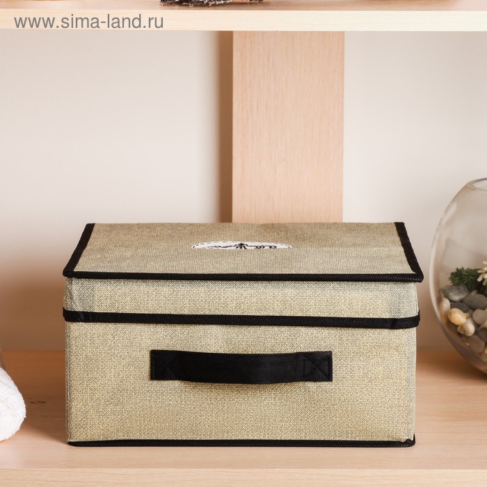 

Короб для хранения с крышкой HOME, 28 х 30 х 15 см