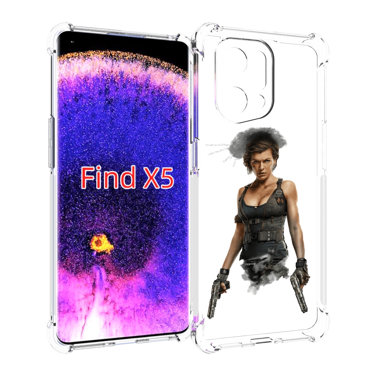

Чехол MyPads Resident-Evil для Oppo Find X5, Прозрачный, Tocco