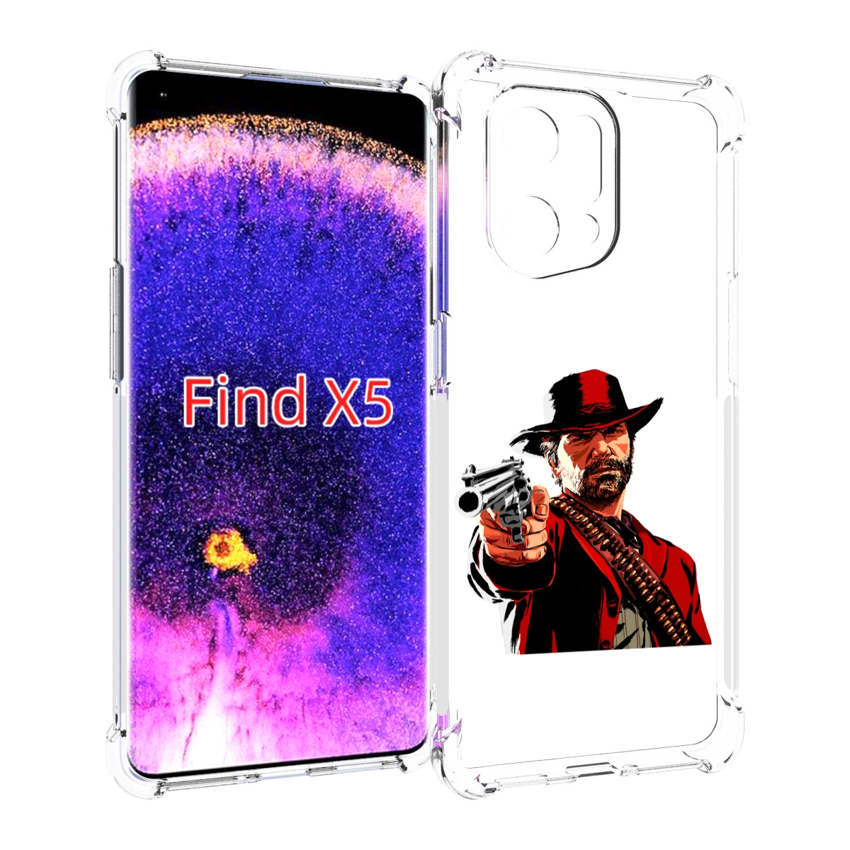 

Чехол MyPads Red-Dead-Redemption-2-РДР-2 для Oppo Find X5, Прозрачный, Tocco