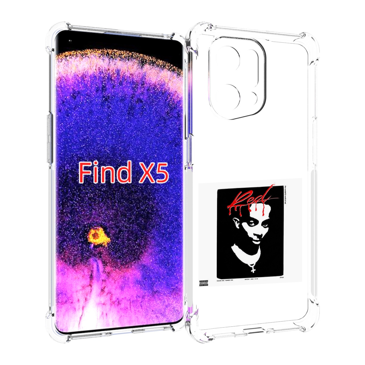 

Чехол MyPads Playboi Carti - Whole Lotta Red для Oppo Find X5, Прозрачный, Tocco