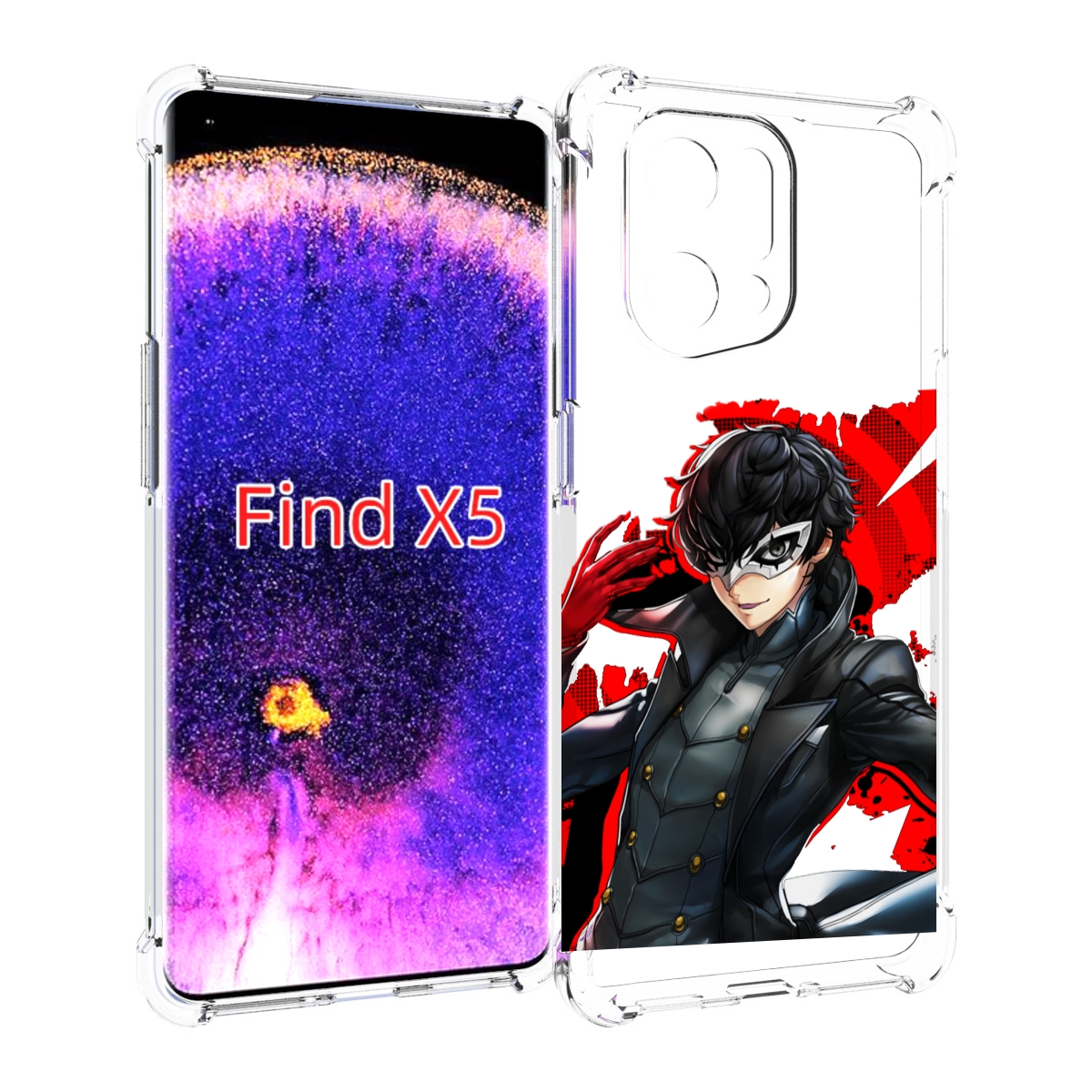 

Чехол MyPads Persona 5 для Oppo Find X5, Прозрачный, Tocco