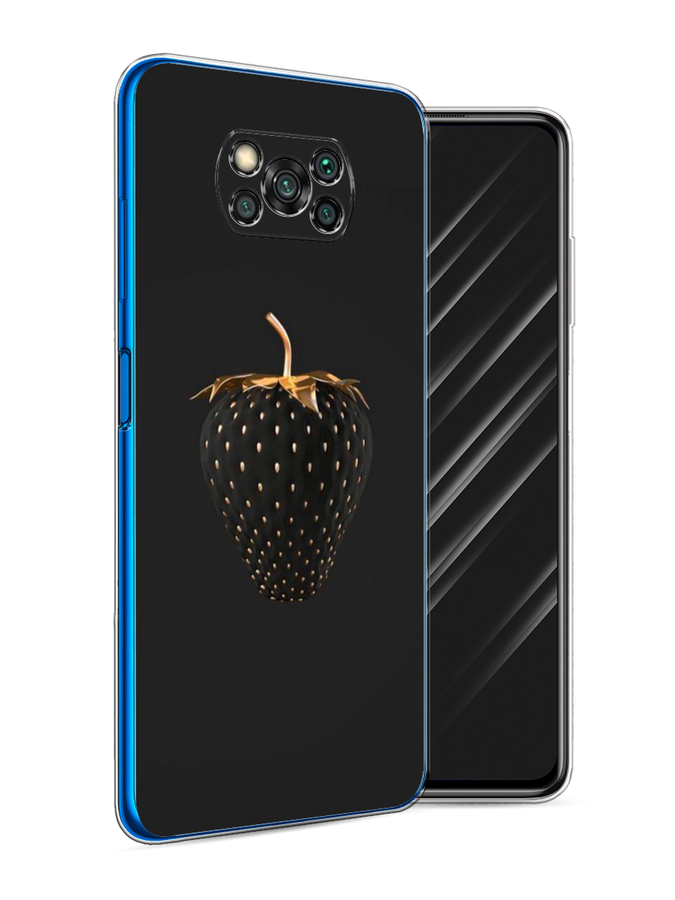 

Чехол Awog на Poco X3/X3 Pro "Черно-золотая клубника", Разноцветный, 310650-10