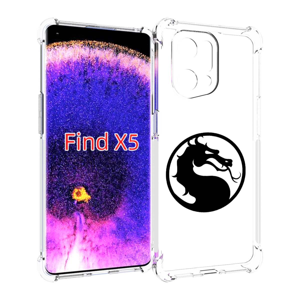 

Чехол MyPads Mortal-Kombat-2 мужской для Oppo Find X5, Прозрачный, Tocco