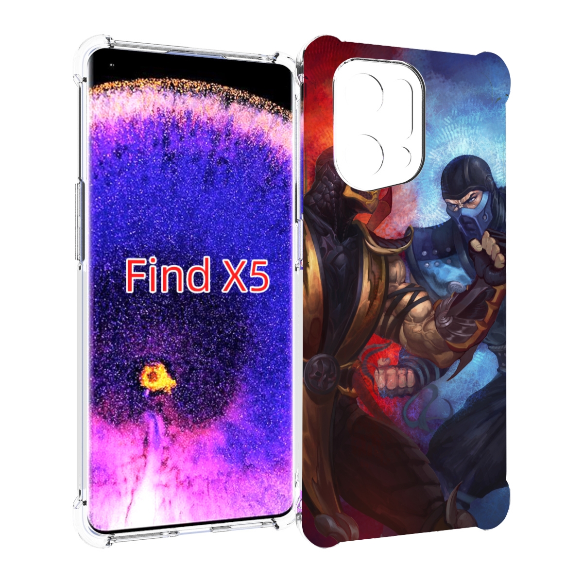 

Чехол MyPads Mortal Kombat art для Oppo Find X5, Прозрачный, Tocco