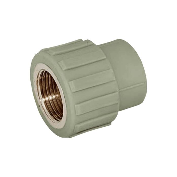 фото Муфта pp-r комбинированная серая вр дн 25х1/2" valfex 10129125г