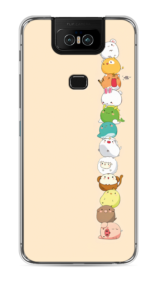 

Чехол Awog на Asus Zenfone 6 ZS630KL "Питомцы Чиби", Желтый, 43950-2
