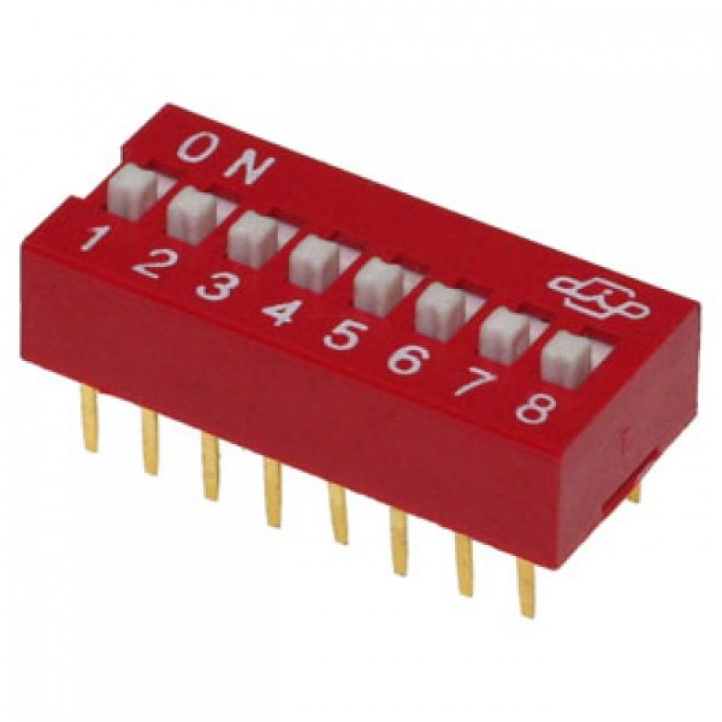 

10 штук, SWD-08 (DS-08) DIP переключатель