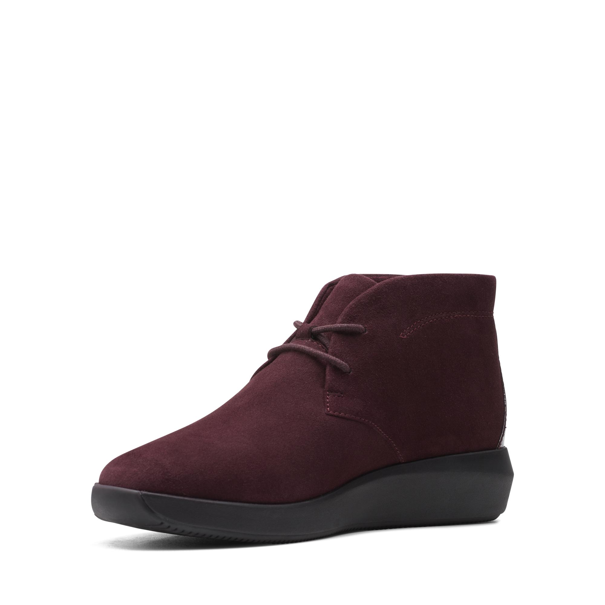 фото Ботинки женские clarks tawnia lace 26152379 бордовые 39.5 eu
