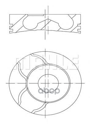 

Поршень Mercedes 2.9d Mot.Om602 D=89.00мм /2.5-2-3/ Std Mahle/Knecht 0010100