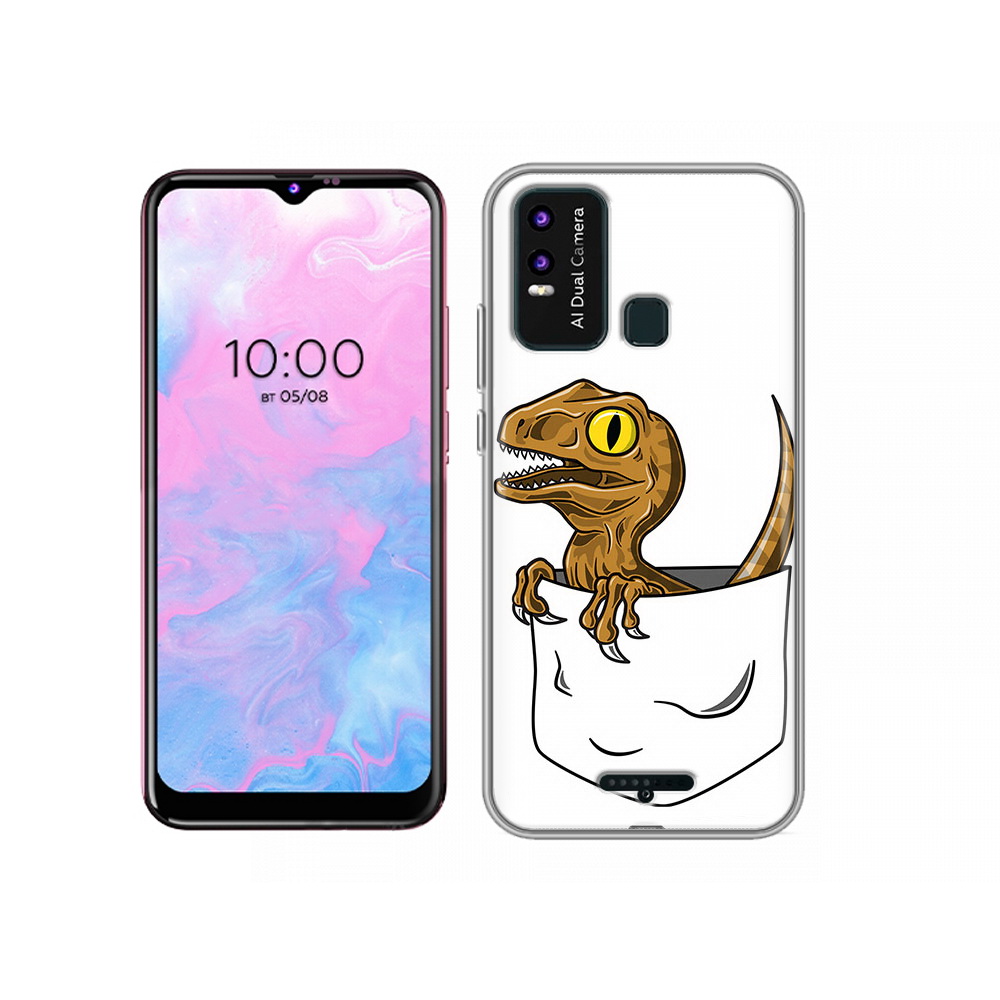 

Чехол MyPads Tocco для BQ 6630L динозавр в кармане, Прозрачный, Tocco