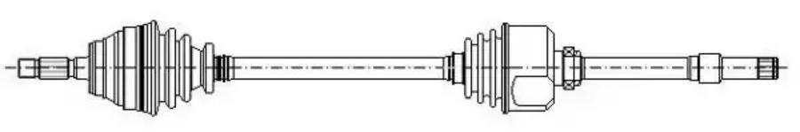 

Полуось Metelli 170734