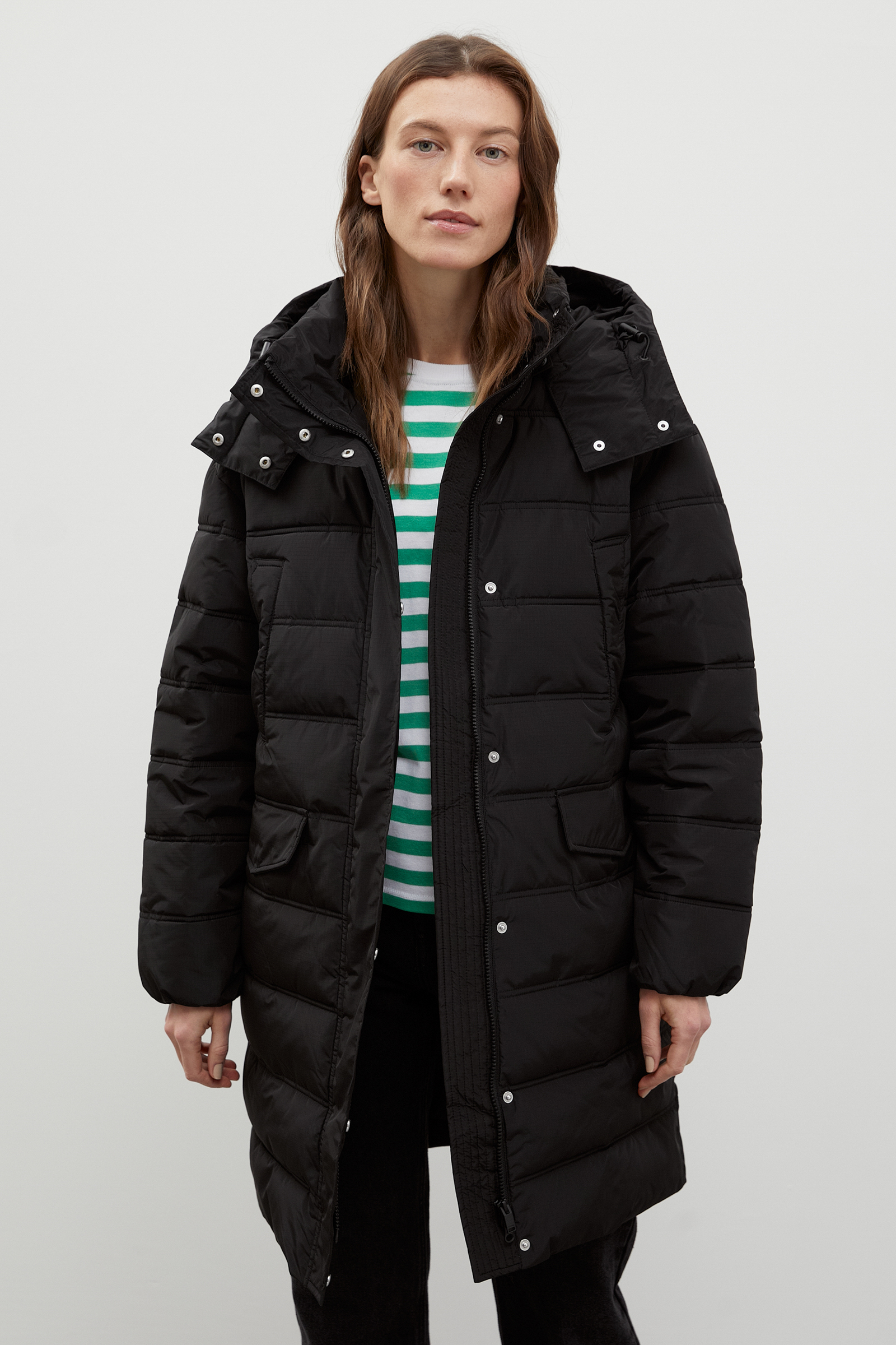 

Пальто женское H&M 1097248002 зеленое S (доставка из-за рубежа), Черный, FWC11055